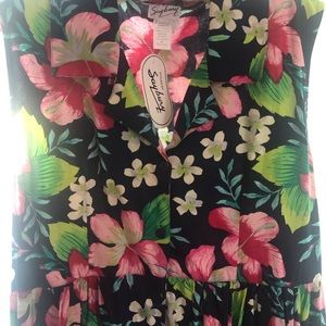 Beautiful cotton, button up summer dress.